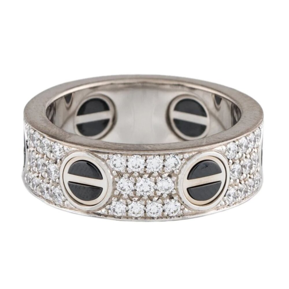 Cartier Diamond Ceramic Love Ring